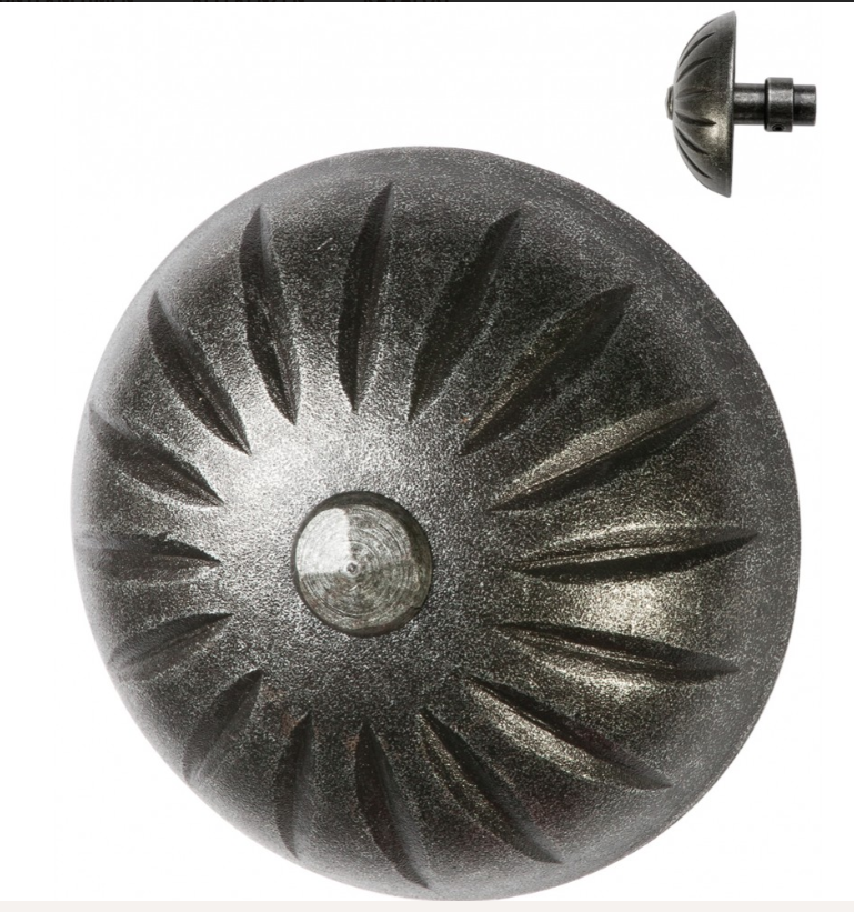 Türknauf ohne Rosette Eisen EVS 60x60mm Serie TK132 Bild1