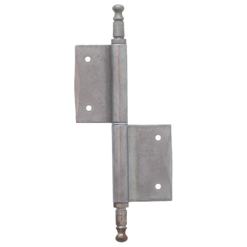 Möbelfitschenband Zierkopf 80mm rechts - Eisen blank Serie MB100 Bild1