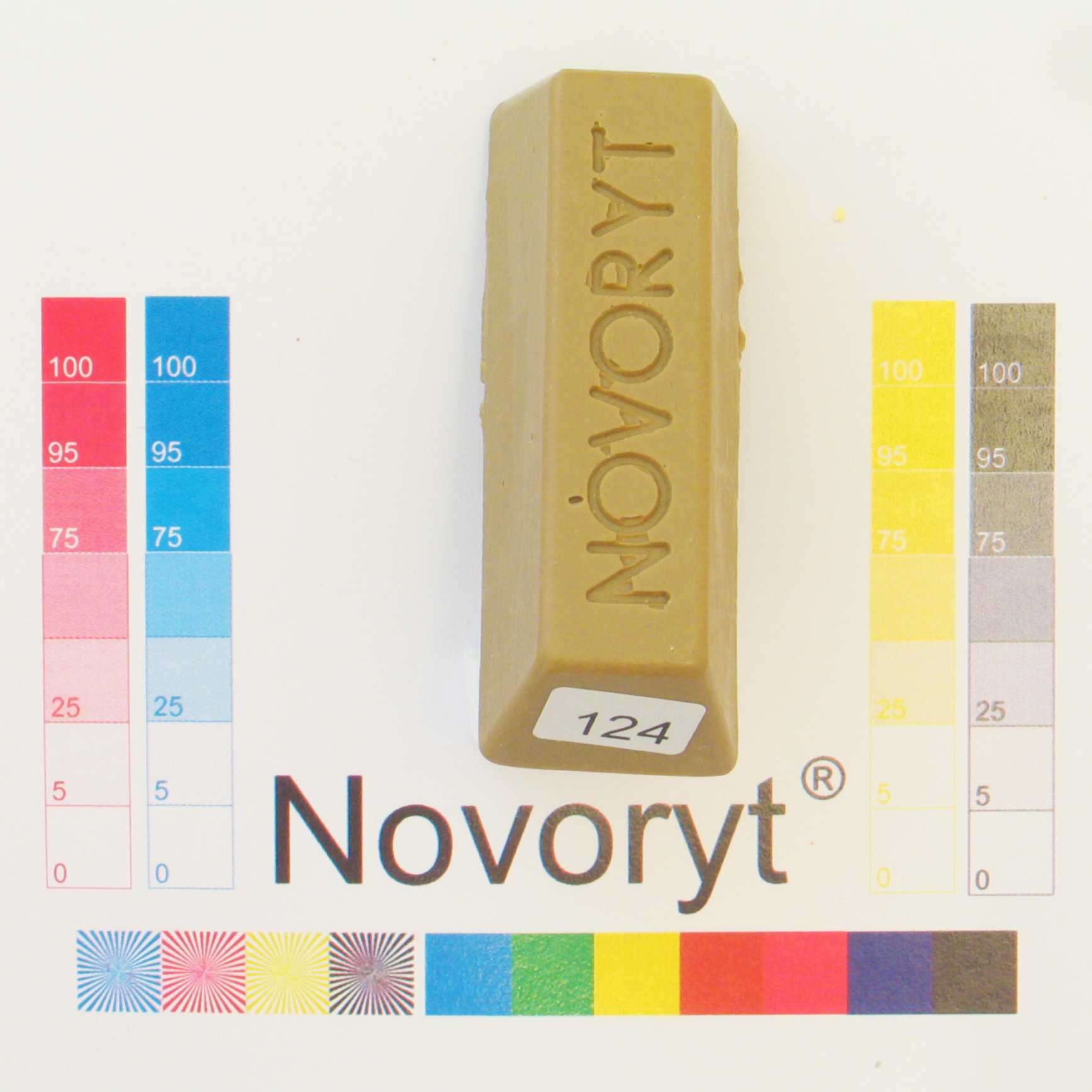 NOVORYT® Schmelzkitt - Farbe 124 Kahkigrau h 1 Stange Serie HW003 Bild1