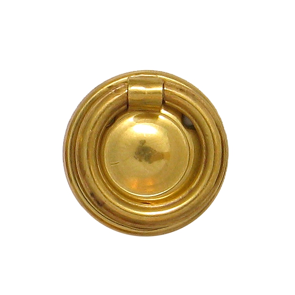 Klassizismus Möbelschild geprägt Messing MPA D33mm mit Griff Serie KL001 Bild1