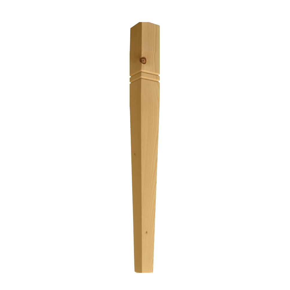 Tischbein Eiche Länge 760mm, 70 x 70mm Serie HB007 Bild1