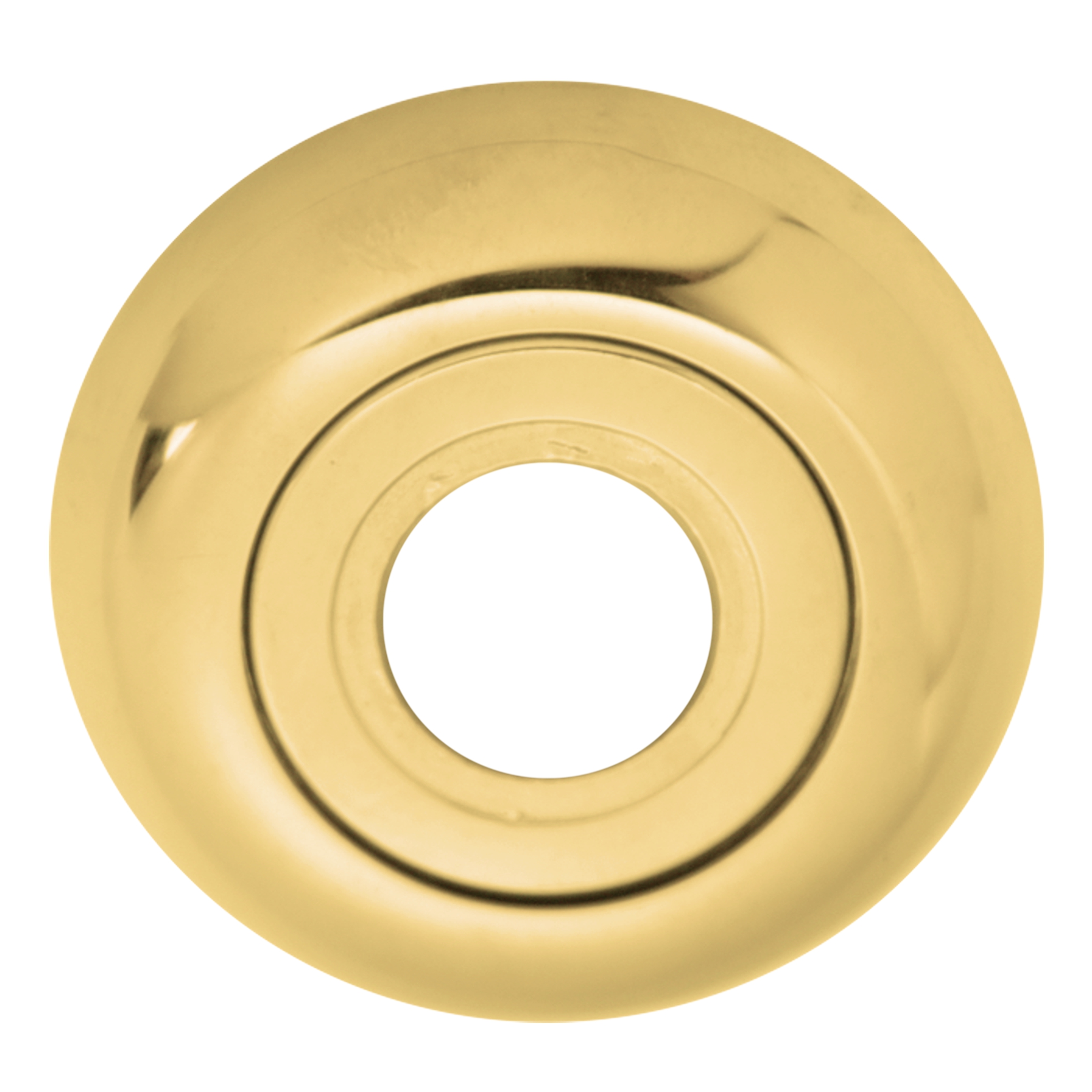 Drückerrosette , Messing glänzend mit Schutzlack Durchmesser Drückerrosette in Messing D