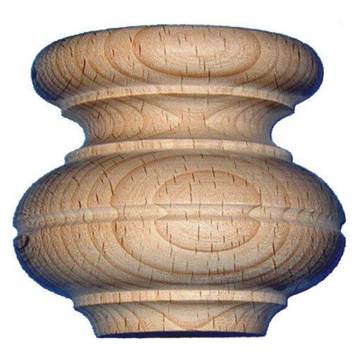 Möbelfuß in Buche 78 x 90mm Serie HF008 Bild1