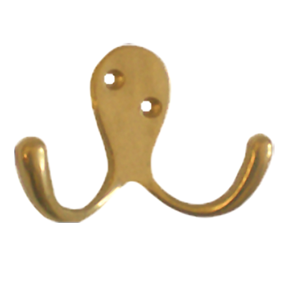 Garderobenhaken in Messing matt. 52x75 mm Bild1 Garderobenhaken Messing 52x75mm Serie KH002 Bild1