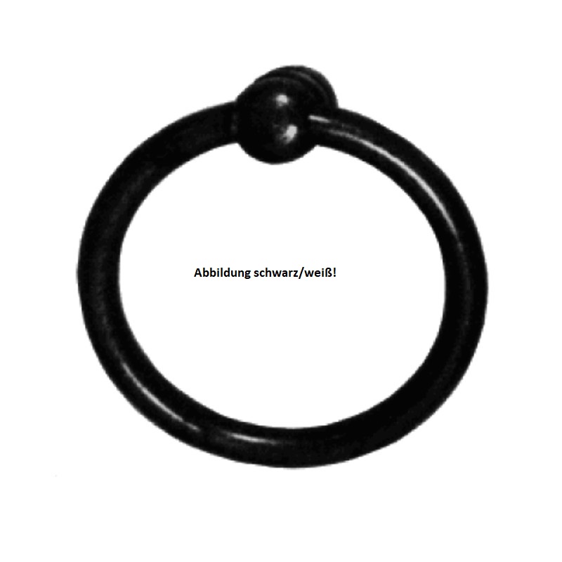 Möbelring gegossen Messing glänzend D55mm Serie KL001 Bild1