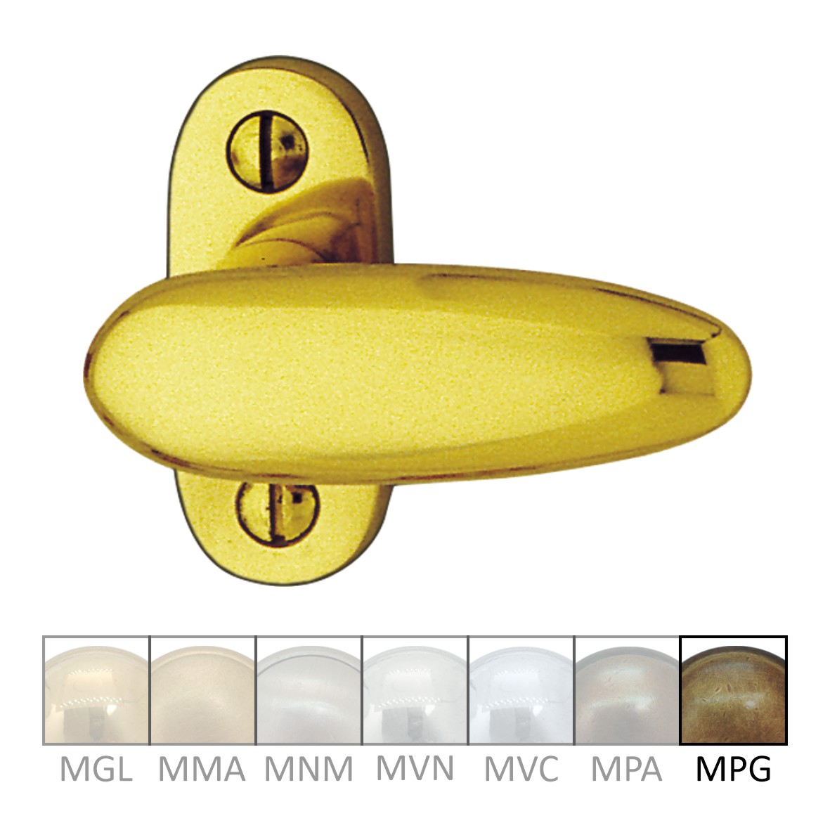 Fenstergriff auf Rosette Nr. Fenstergriff auf Rosette Nr.