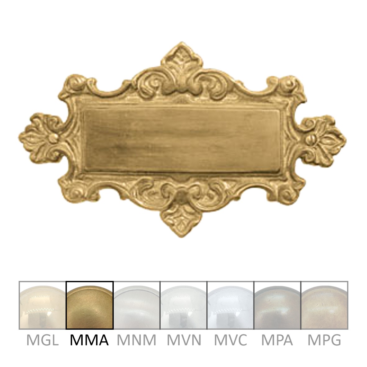 Namensschild Messing MMA 175x105mm Serie NS002 Bild1