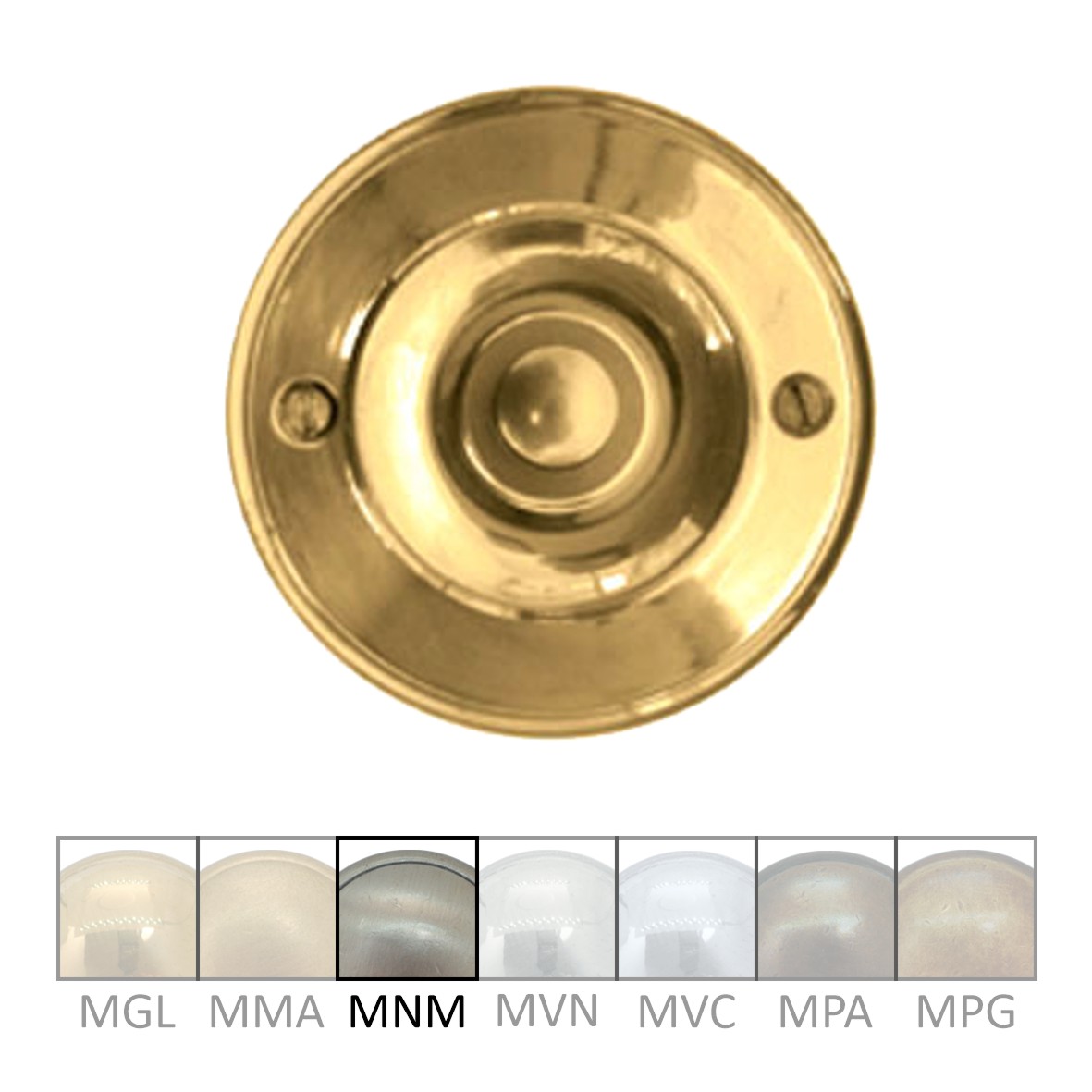 Klingelrosette Messing MNM D