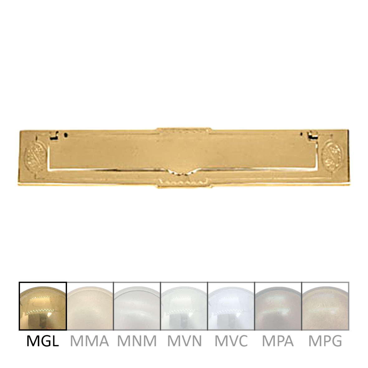 Briefklappe Messing MGL 315 x 65mm Serie BK006 Bild1