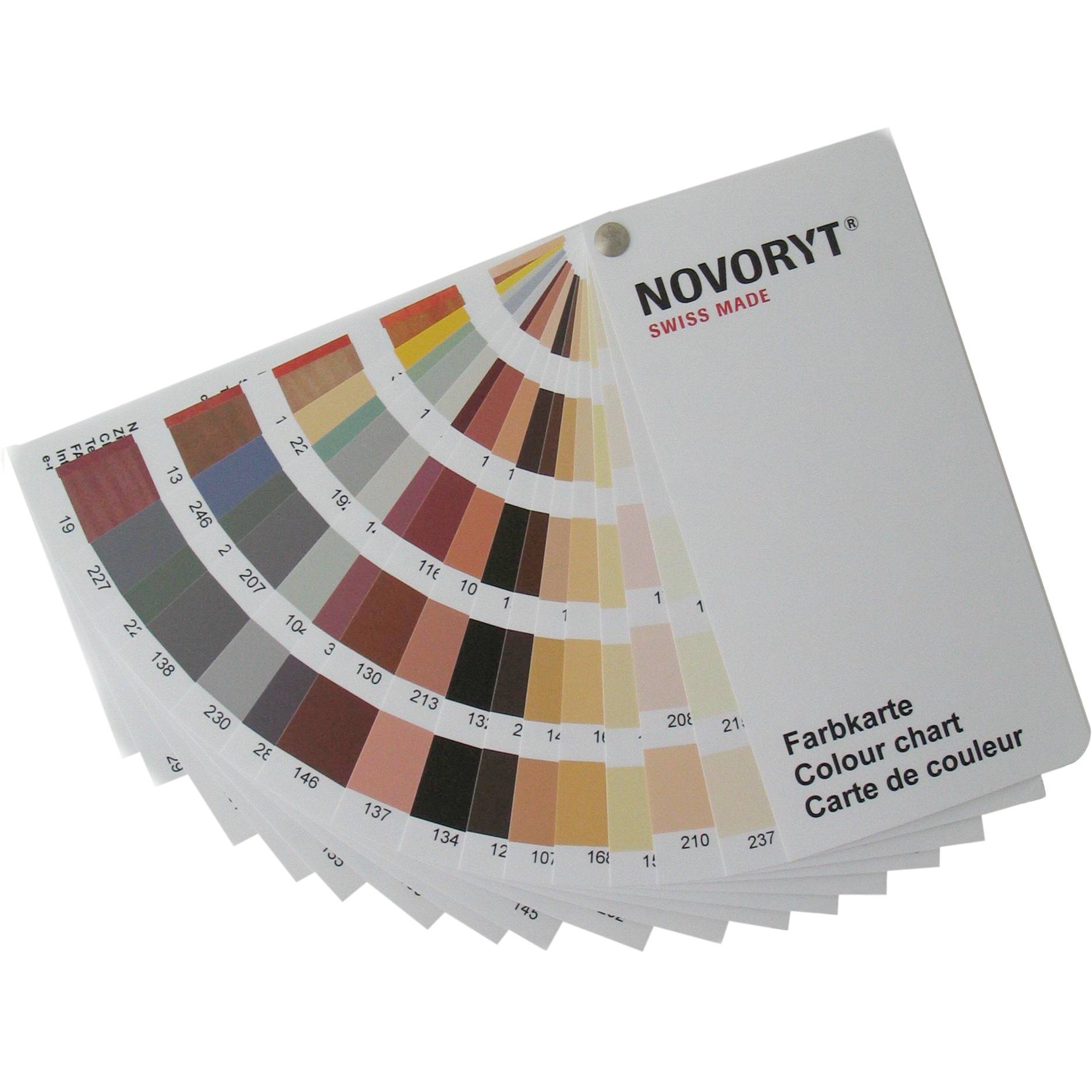 NOVORYT® Farbkarte der Serie Bild1 NOVORYT® Farbkarte Serie HW003 Bild1