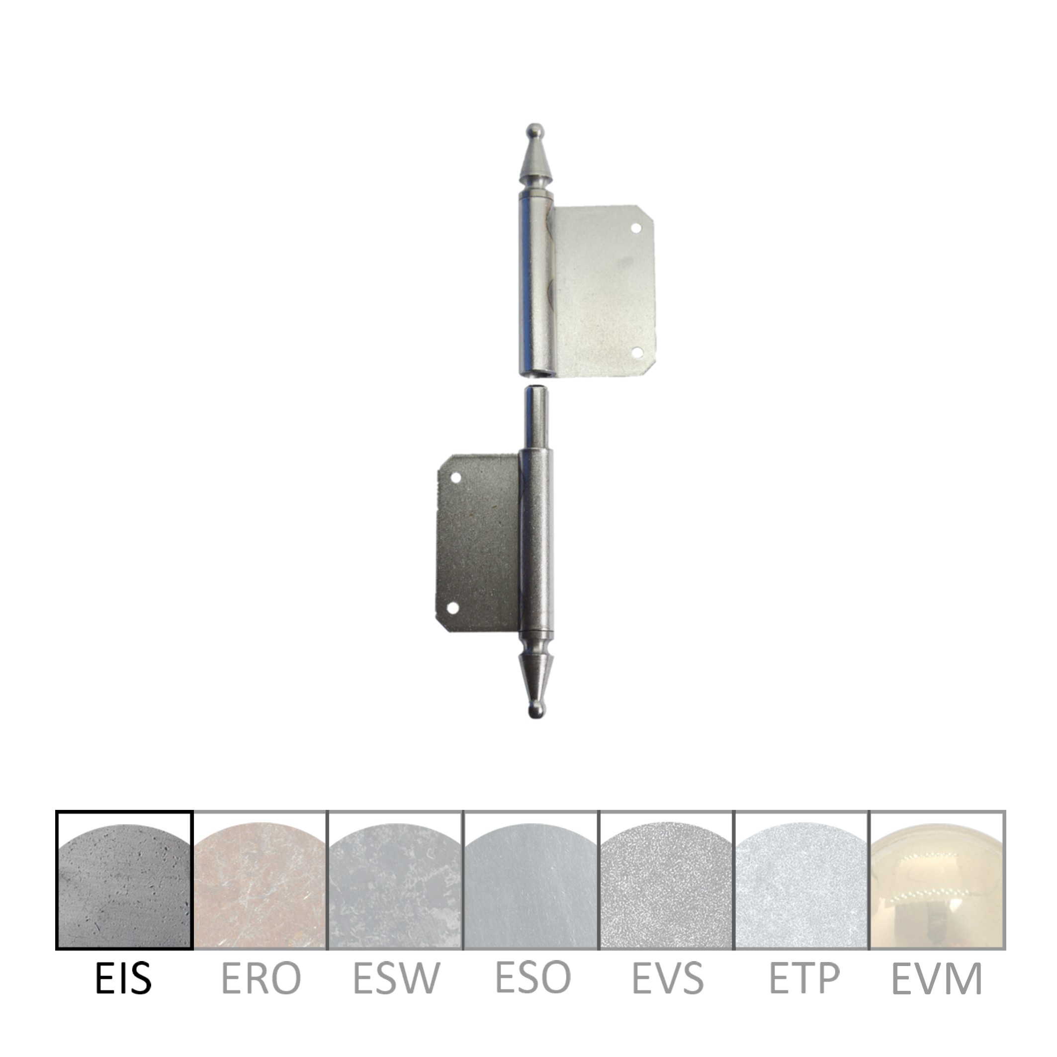 Fitschband mit Zierkegel, Eisen links, Rollenlänge 100 mm Serie MB113 Bild1