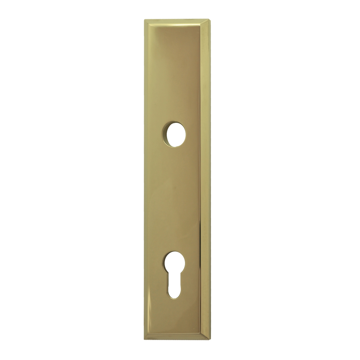 Sicherheitstürschild (PZ) in Messing 92 mm Außen Bild1