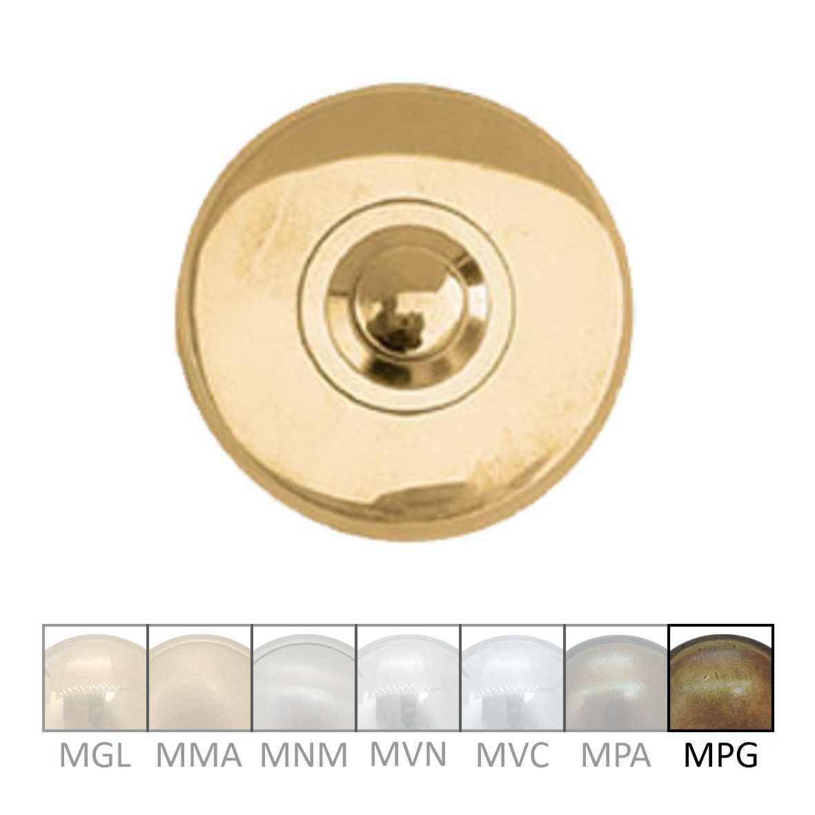 Klingelrosette Messing MPG D