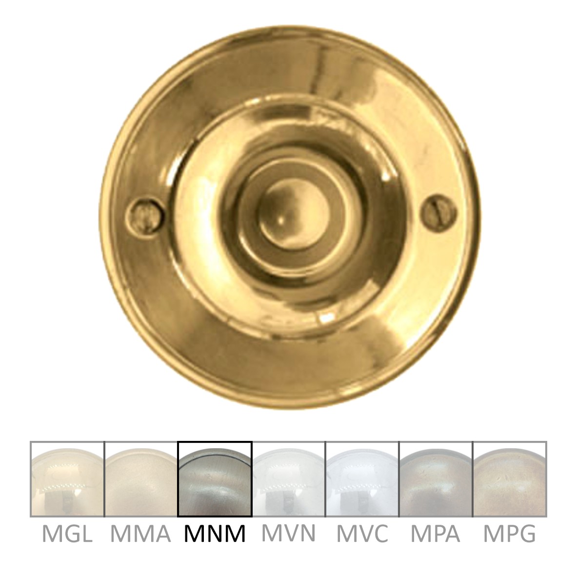 Klingelrosette Messing MNM D