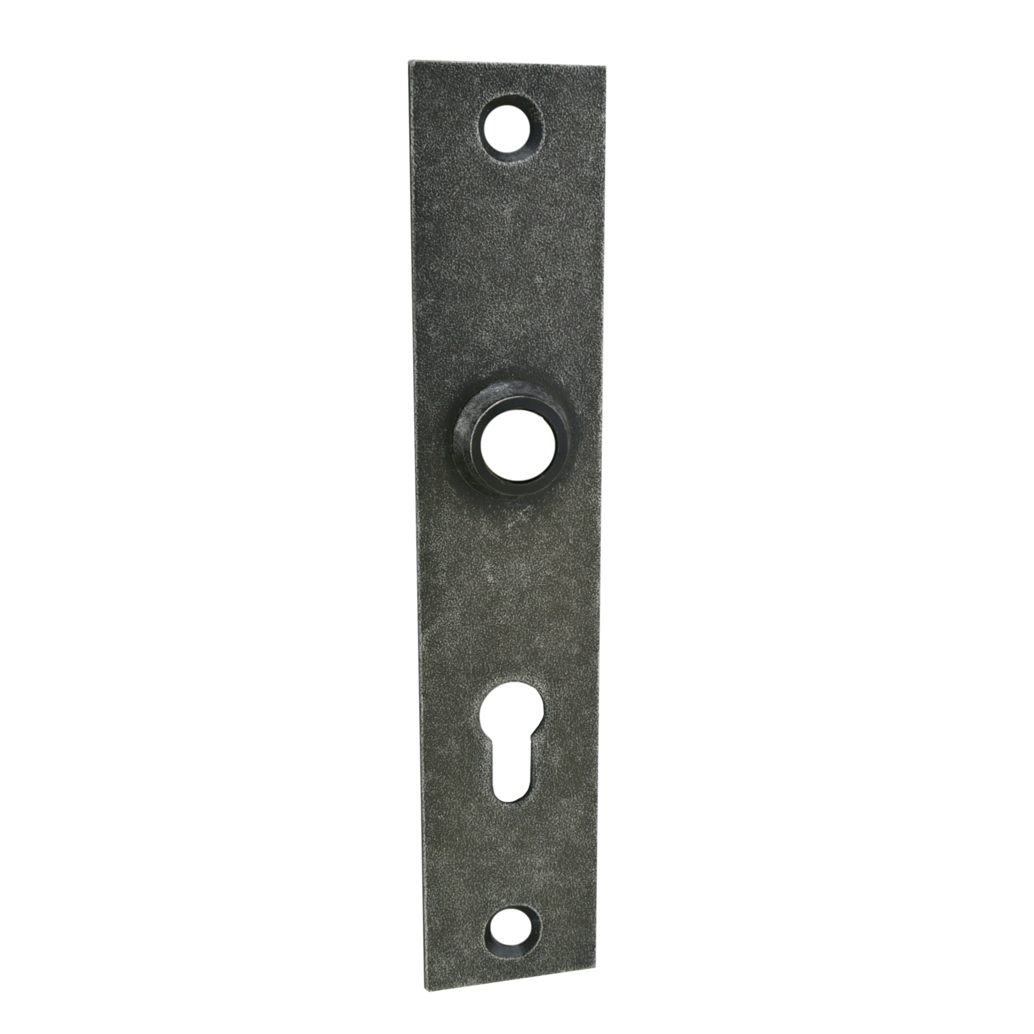 Sicherheitstürschild Innen Dist. 72 mm PZ, Eisen schwarz passiviert L x B