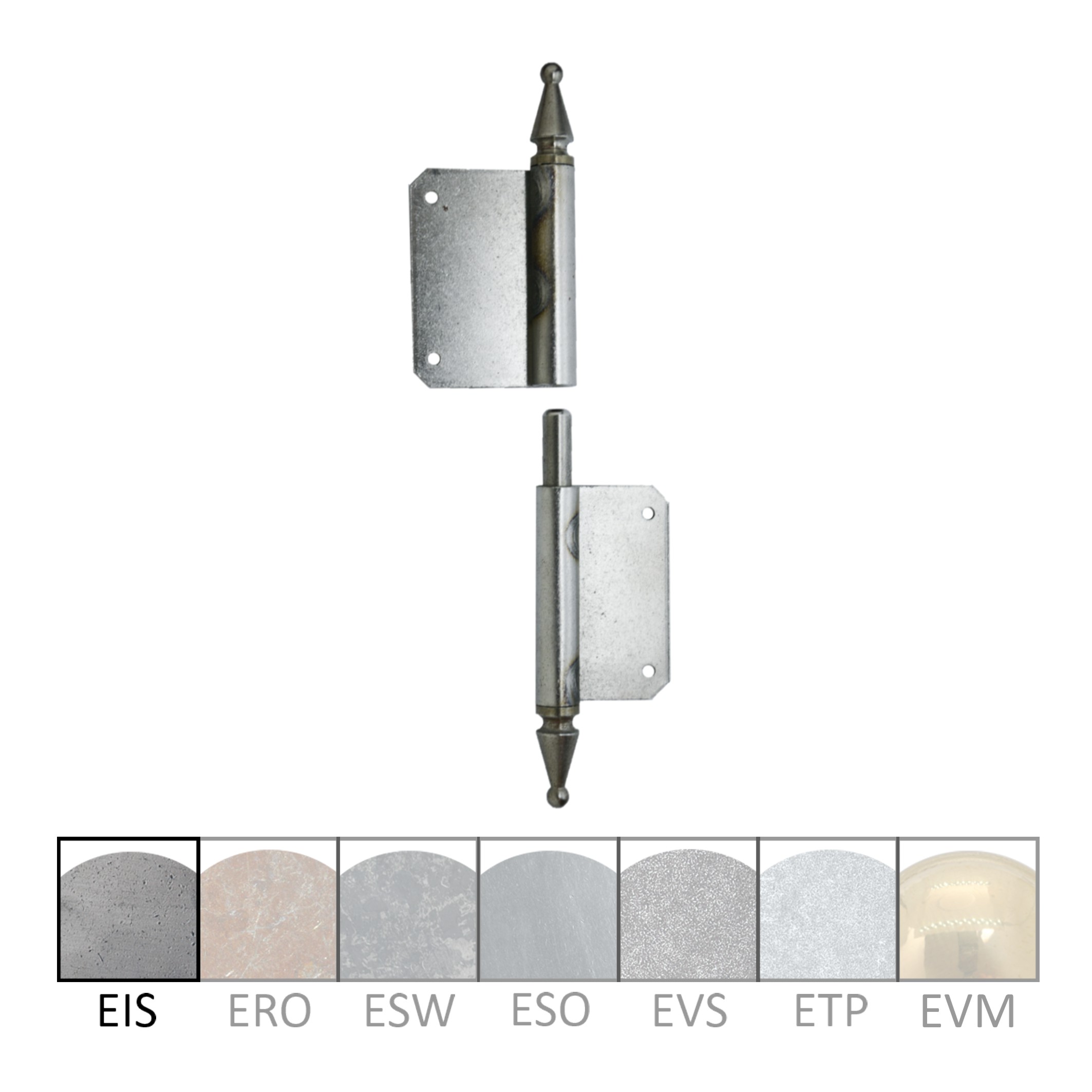 Fitschband mit Zierkegel, Eisen rechts, Rollenlänge 120 mm Serie MB113 Bild1