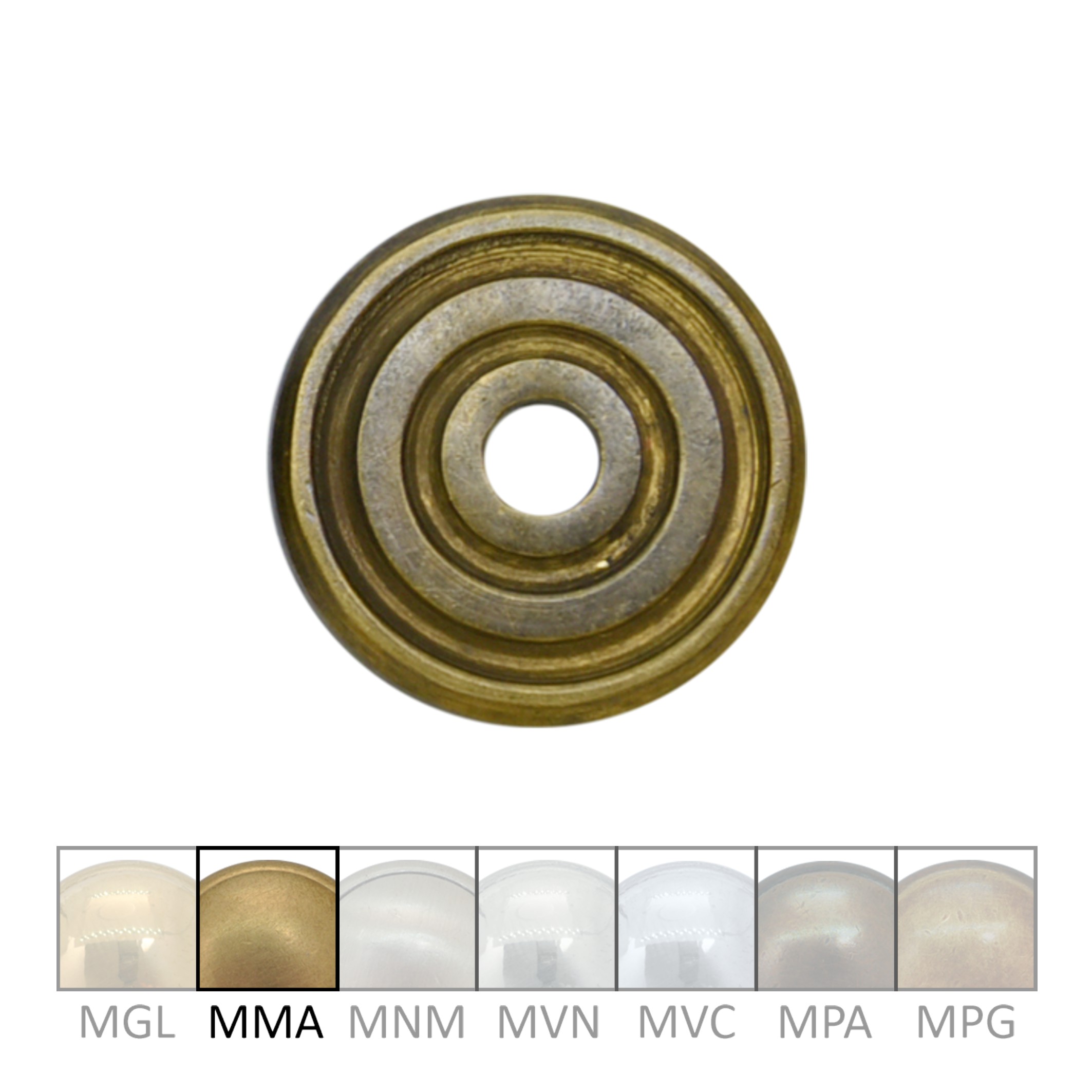 Klassizismus Rosette gegossen Messing MMA D30mm Serie KL131 Bild1
