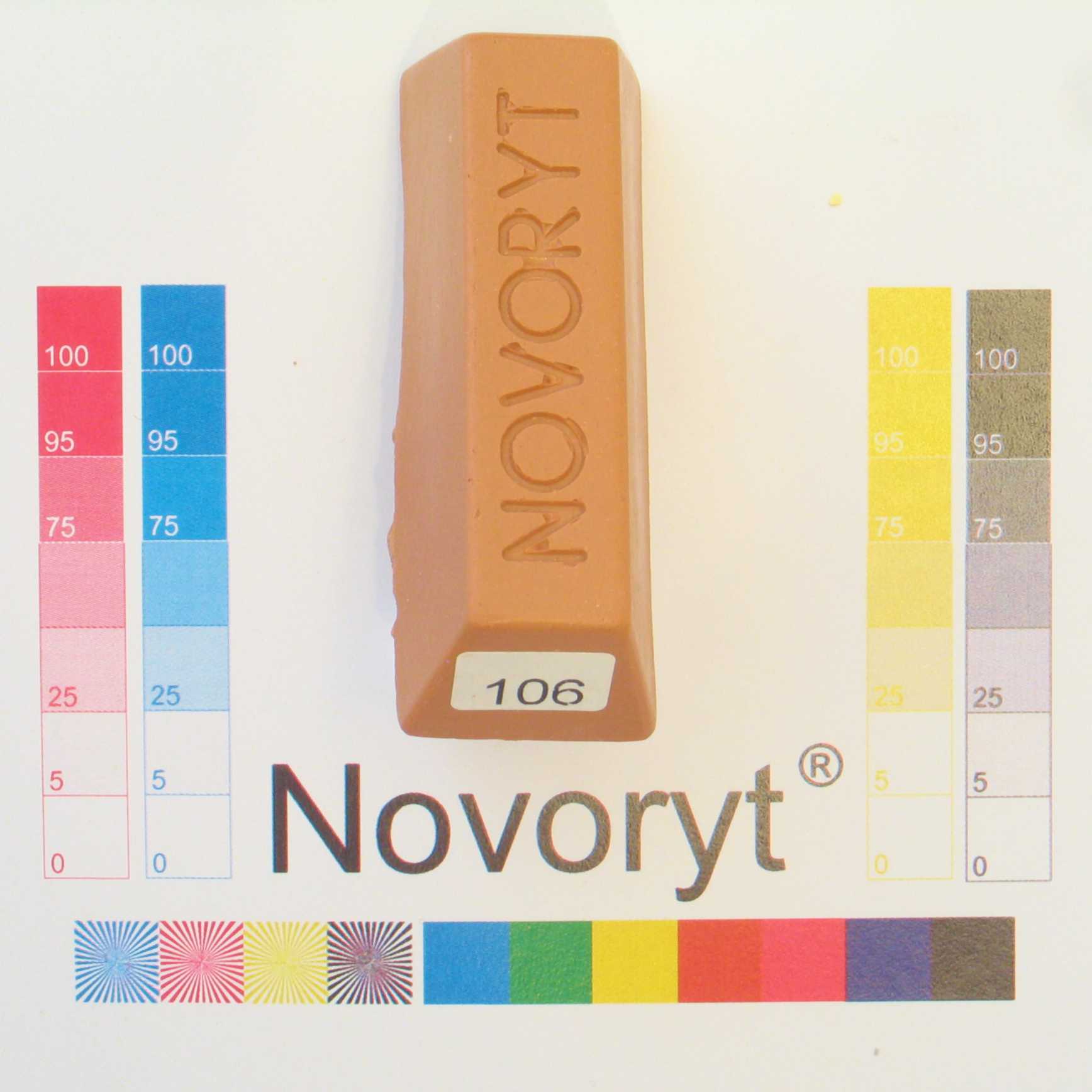 NOVORYT® Weichwachs Farbe 006 Birnbaum 1 Stange der Serie WW003 Bild1