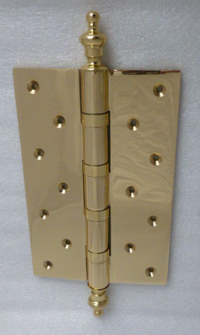 Türscharnier 118x100mm Rolle 22mm Messing glänzend Serie TB040 Bild1