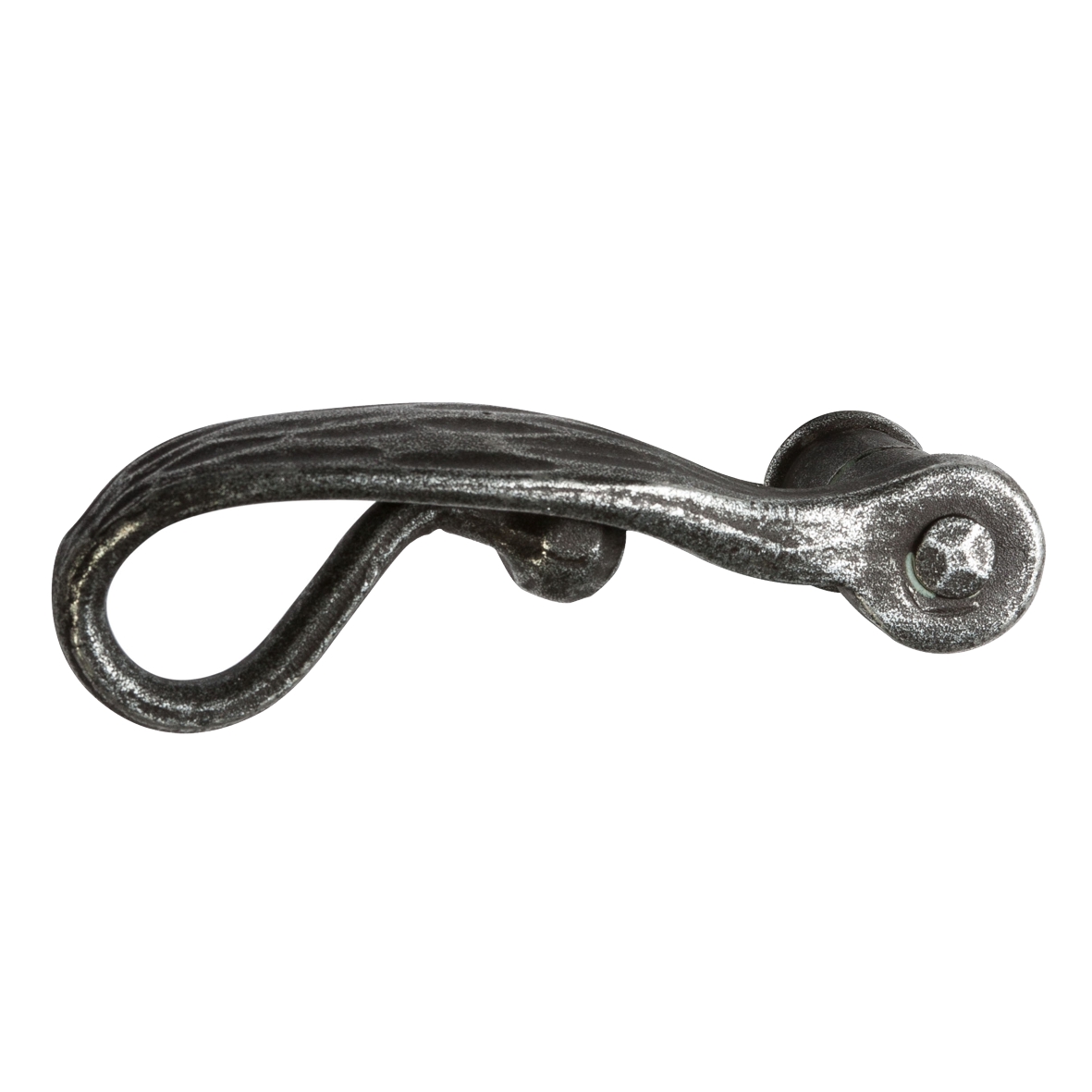 Türgriff Eisen schwarz passiviert 130mm DIN Links Serie TD077 Bild1