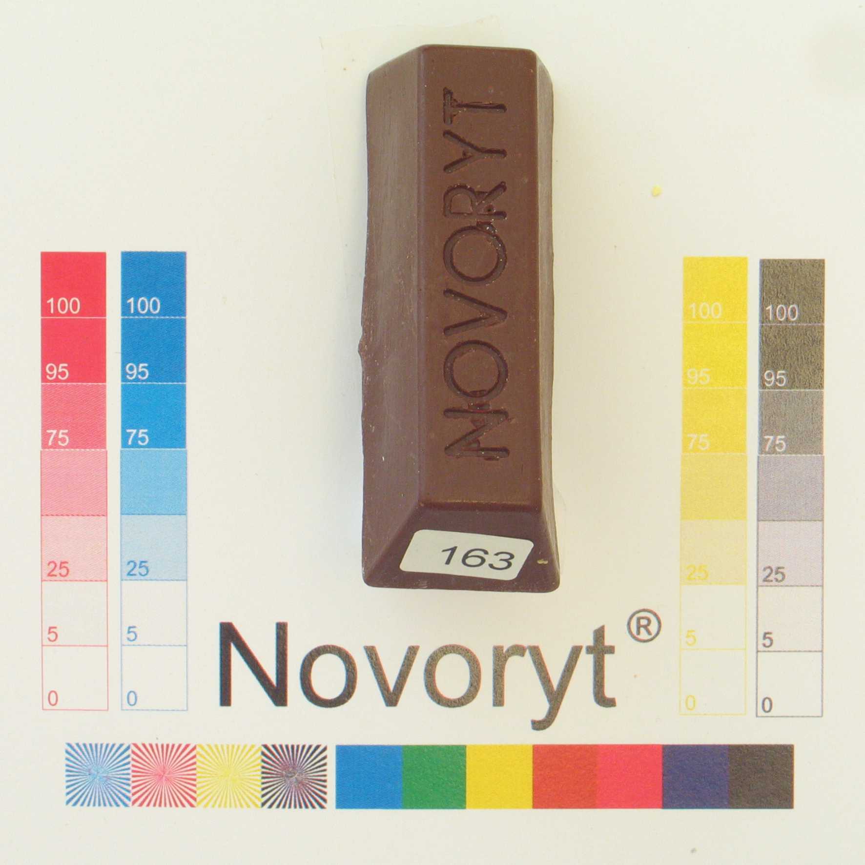 NOVORYT® Schmelzkitt - Farbe 163 Mahagonibra 5 Stangen Serie HW003 Bild1
