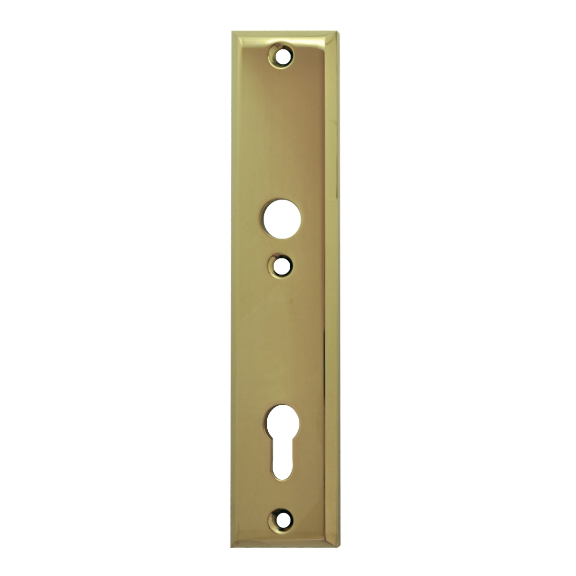 Sicherheitstürschild Innen (PZ) in Messing 92 mm Bild1