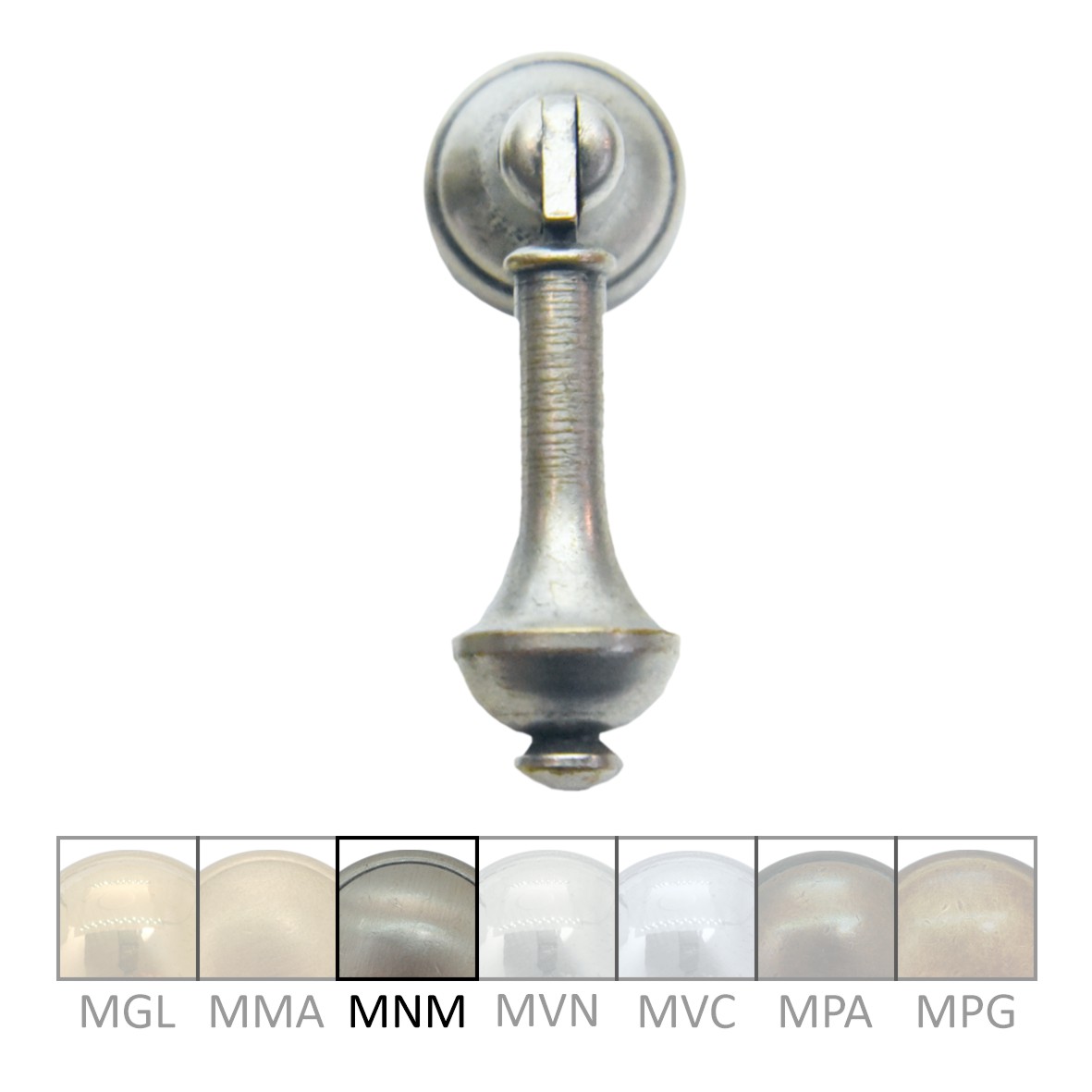 Möbelgriff, Messing Altsilber, Maße H 45 Serie GR007 Bild1