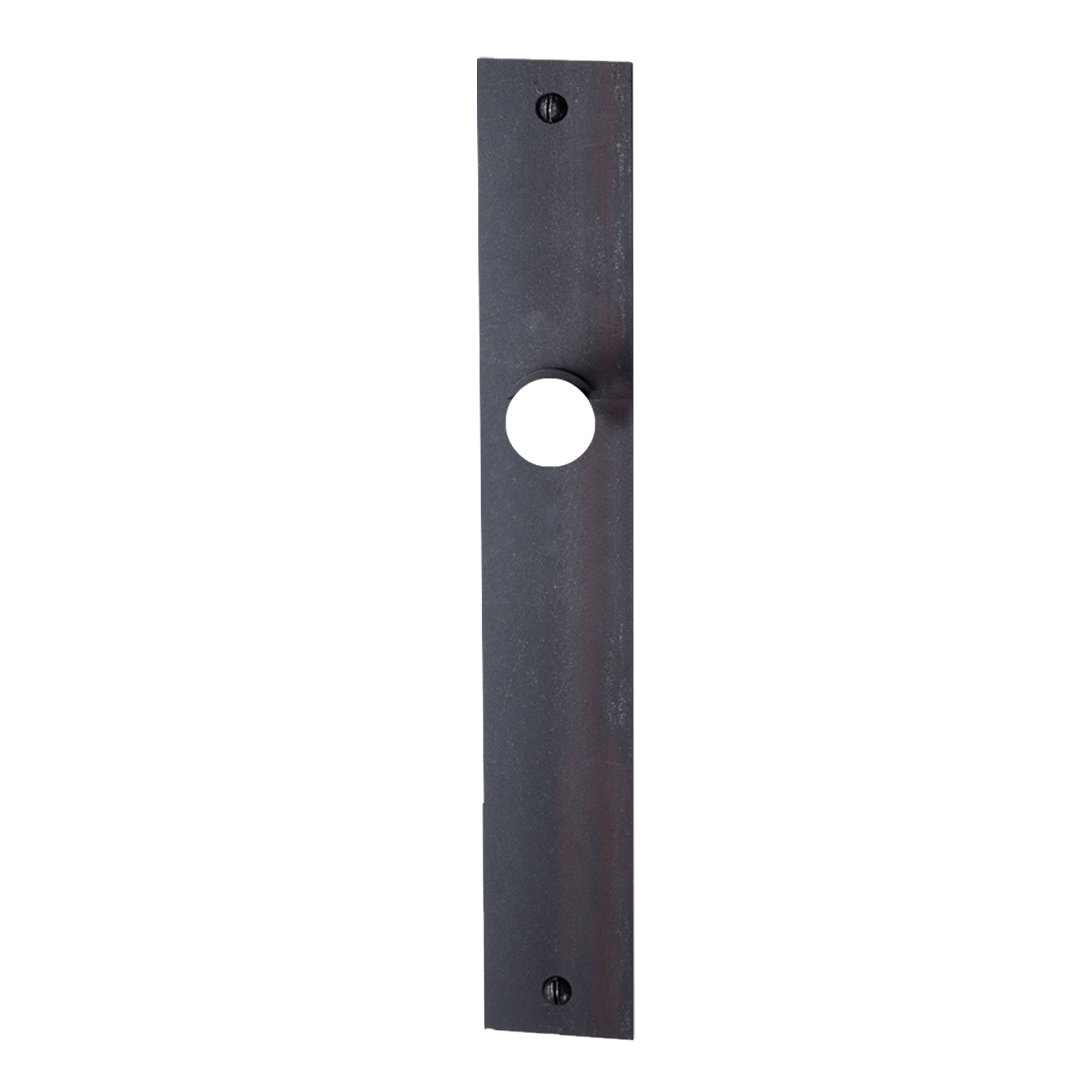 Bauhaus-Stil-Zimmertürschild Blindschild, Eisen schwarz gebrannt&gewachst L x B