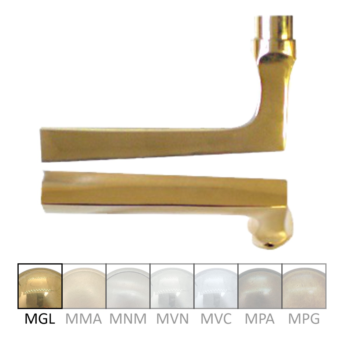 Türgriff aus Messing 115mm DIN Links Serie TD107 Bild1