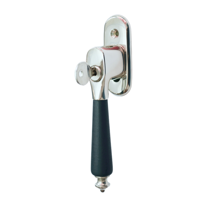 BREMER Abschließbarer Fenstergriff in Nickel 142 mm Bild1