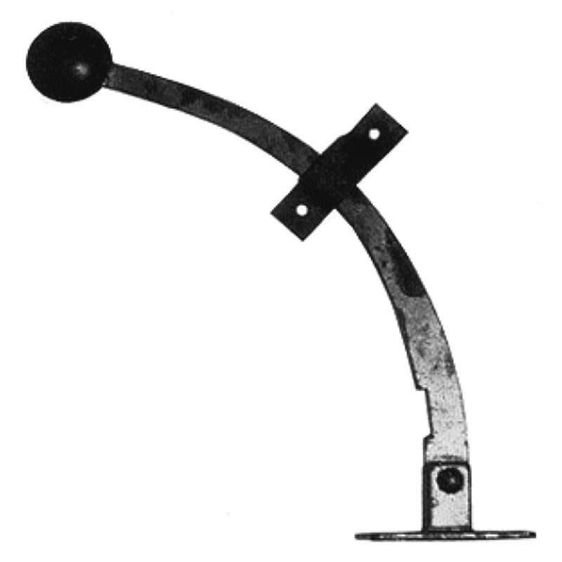 Sekretärklappenhalter Eisen rostig L=240mm Serie TM103 Bild1