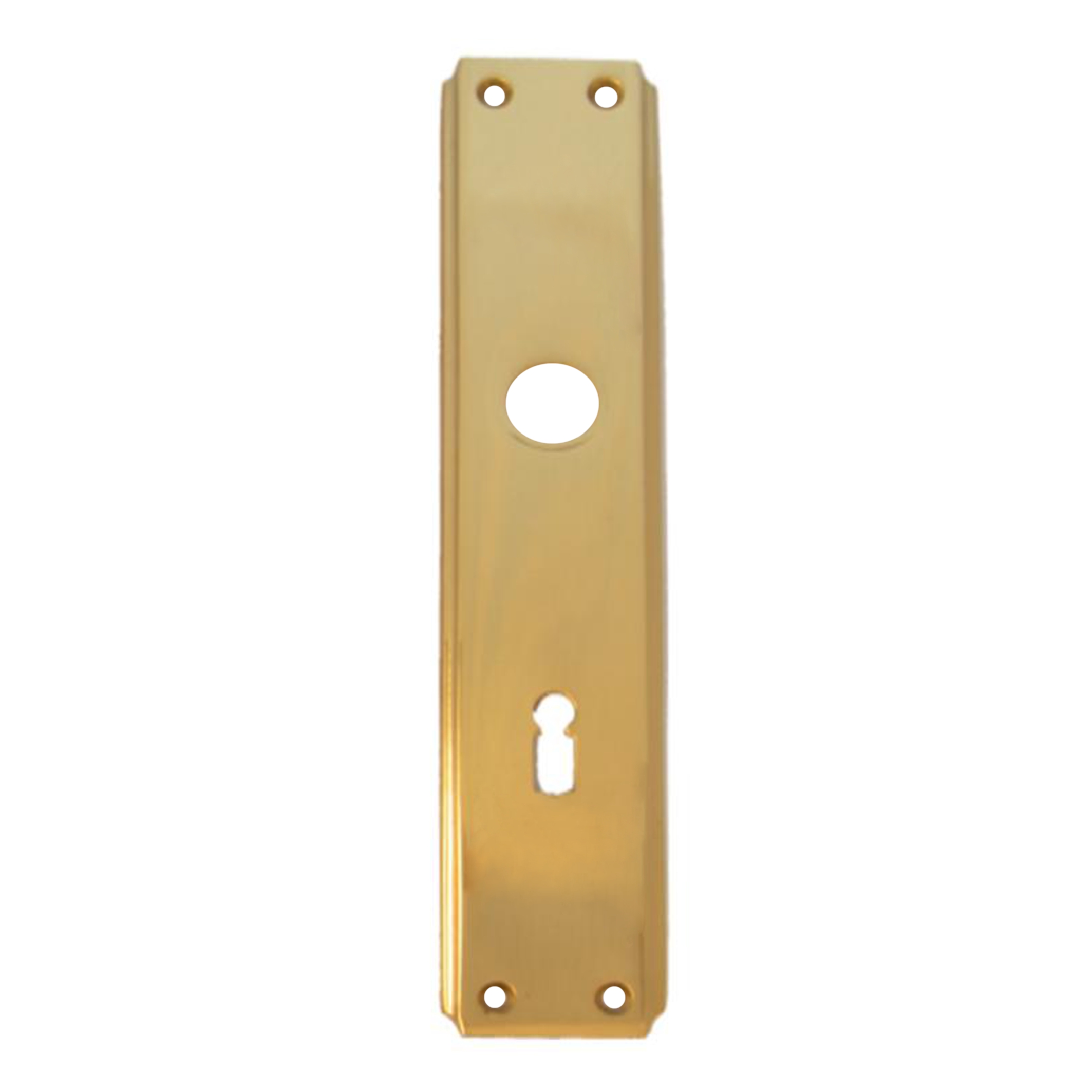 Zimmertürschild, Dist. 72 mm, BB, Messing glänzend mit Schutzlack der Serie TS002 Bild1