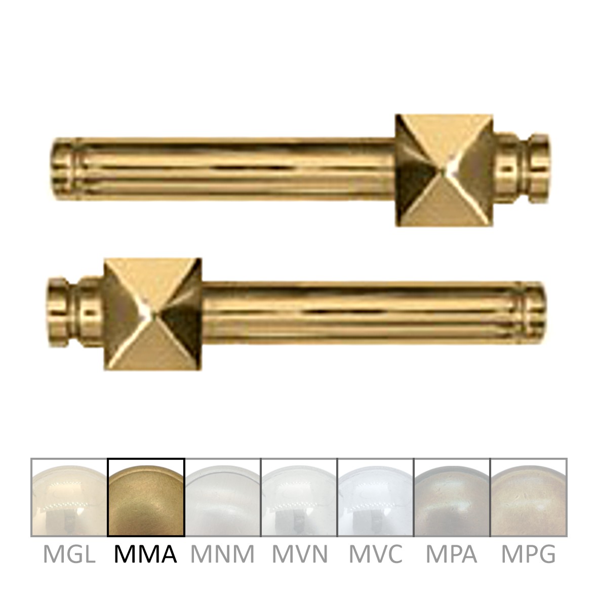 Türgriffpaar aus Messing 105 mm der Serie TD020 Bild1 Türgriffpaar aus Messing 105mm Serie TD020 Bild1