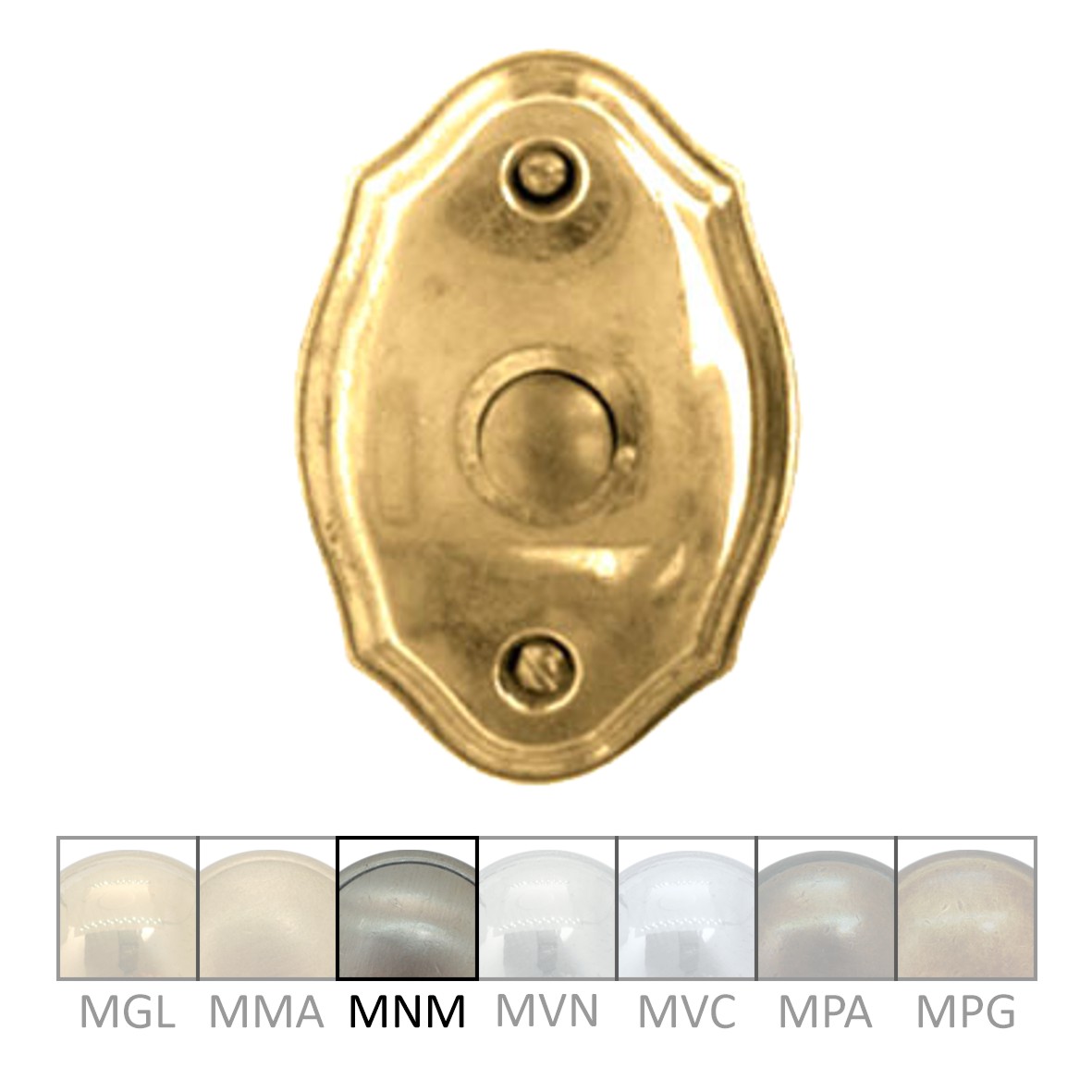 Klingelrosette Messing MNM B x H