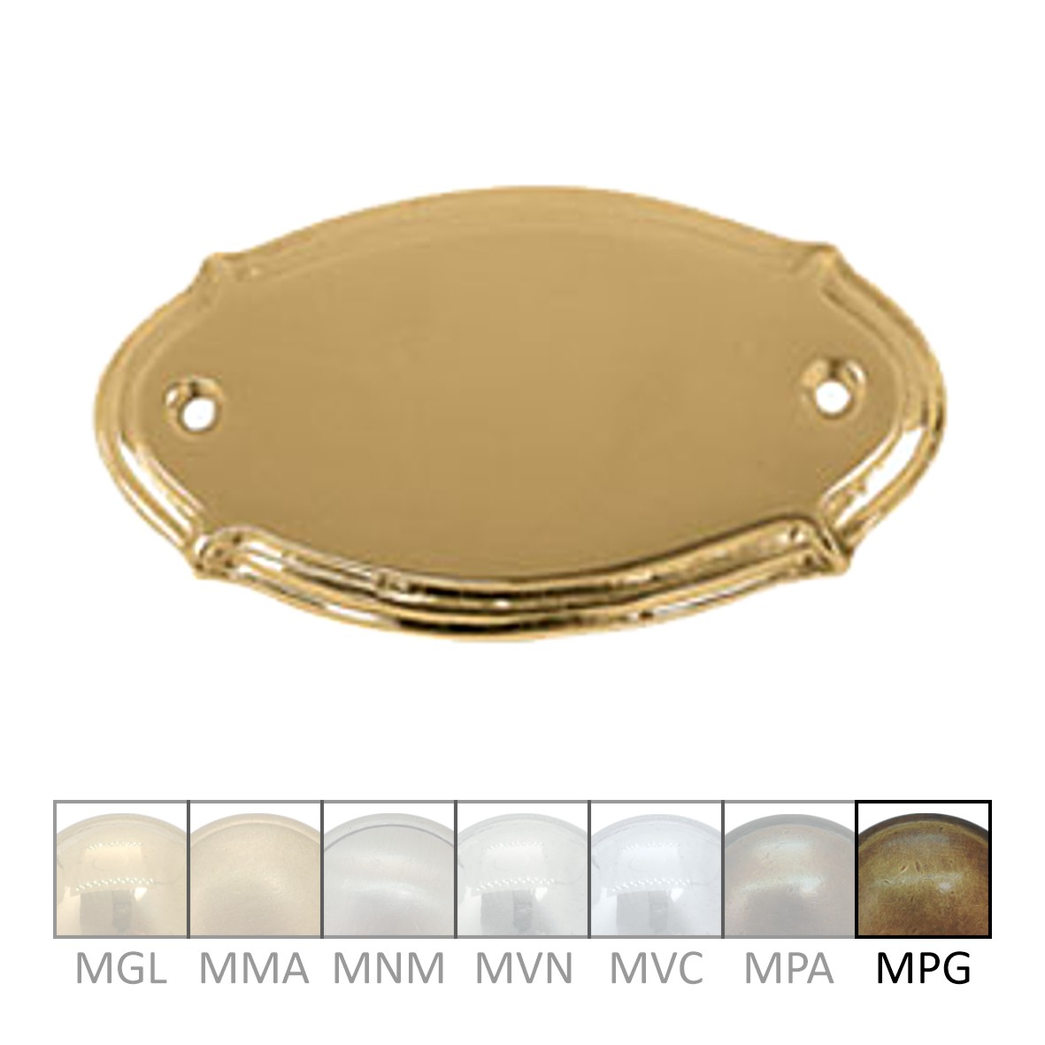 Namensschild Messing MPG 73 x 50 mm Serie NS007 Bild1 Namensschild Messing MPG 73x50mm Serie NS007 Bild1