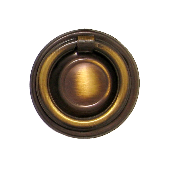 Klassizismus Möbelschild geprägt Messing MPG D45mm mit Griff Serie KL001 Bild1