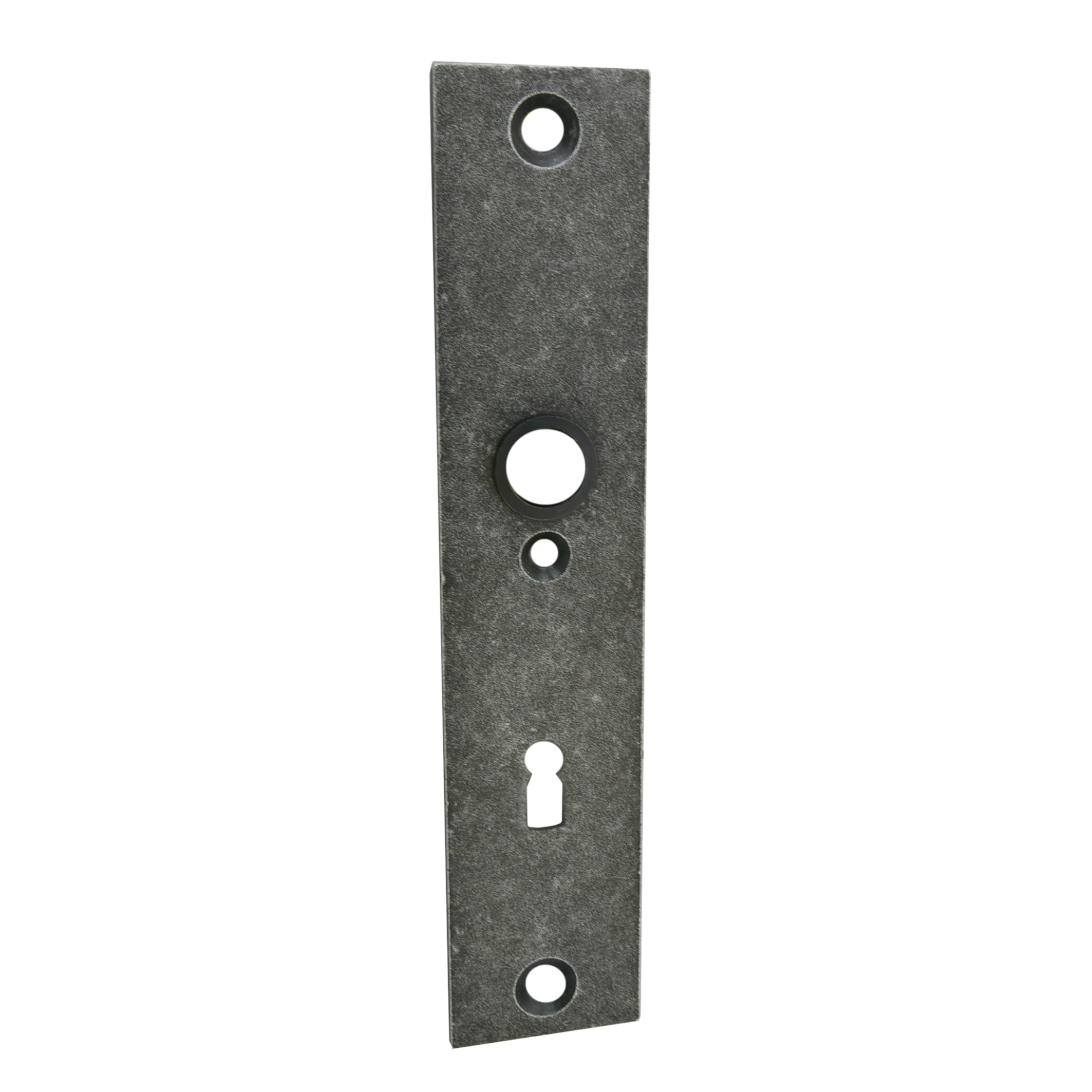 Bauhaus - Stil - Zimmertürschild Dist. 72 mm BB, Eisen schwarz passiviert  - innen Bild1