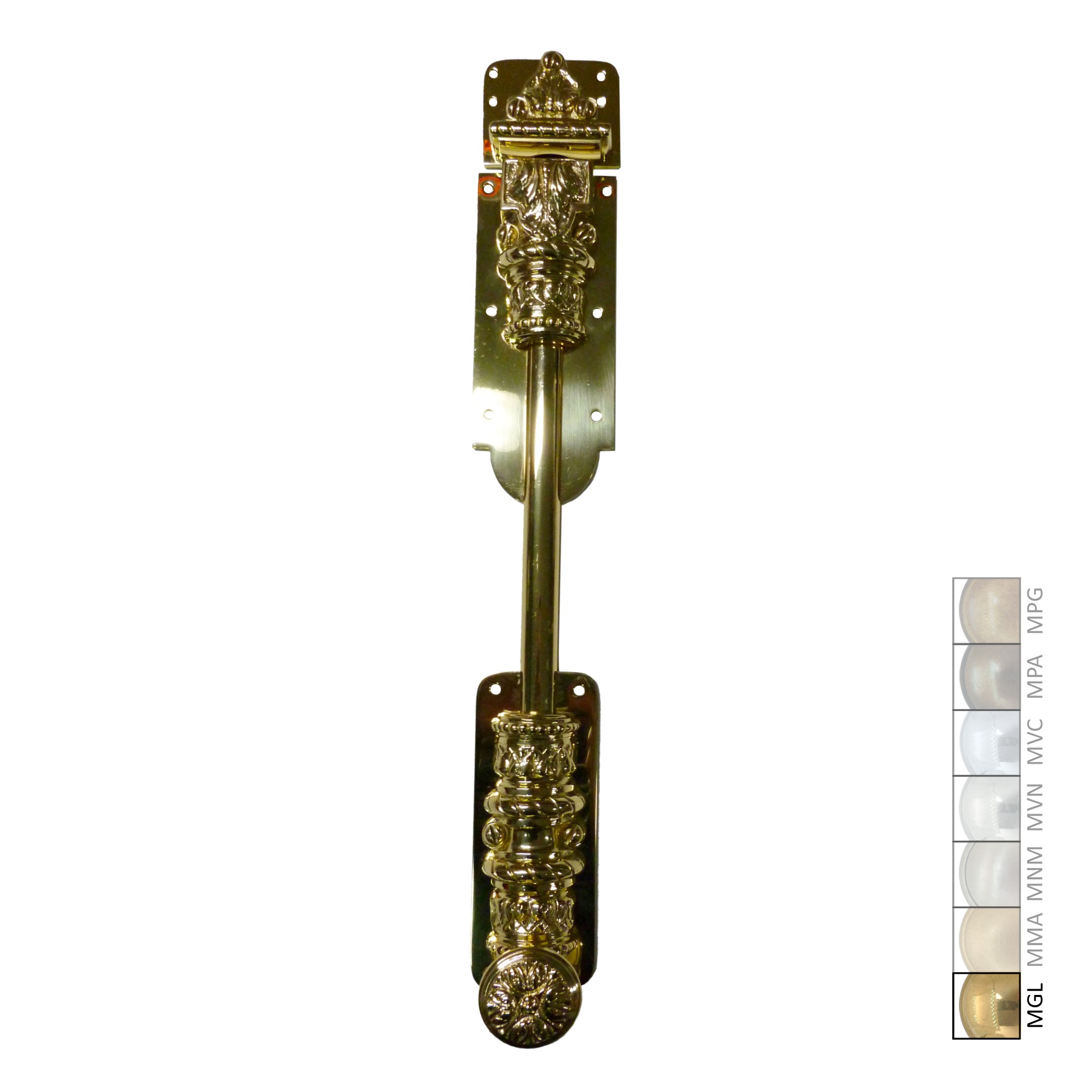 Schieberiegel, Türriegel 330 mm, Messing glänzend SR102-143D-MGL-330-60 Bild1