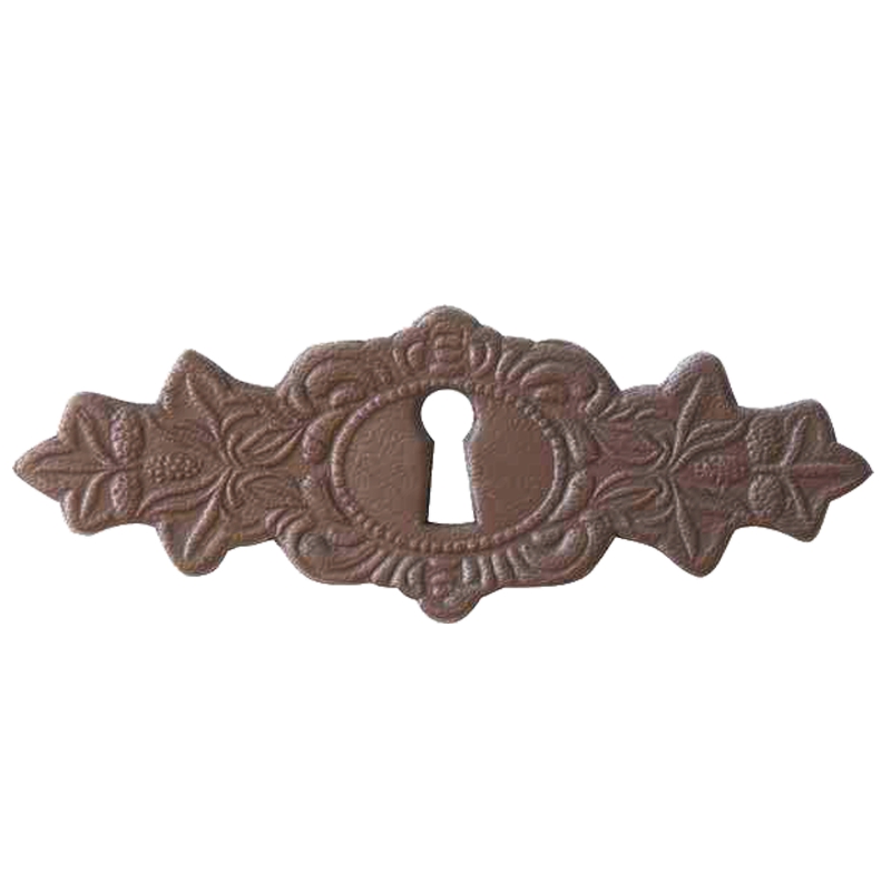 Historismus Möbelschild geprägt Leder 115 x 45mm mit Schlüsselloch Serie HI013 Bild1