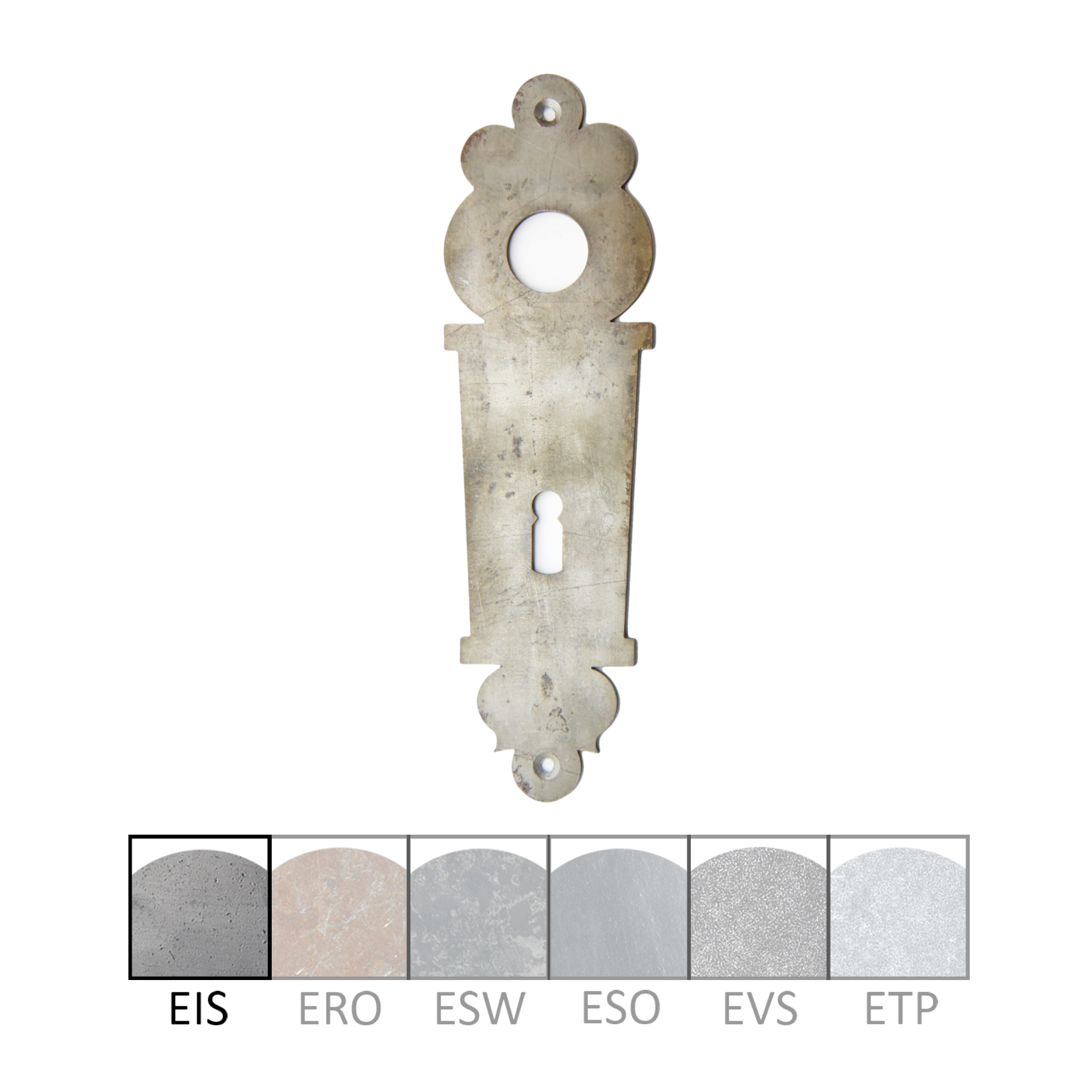 Zimmertürschild Dist. 72 mm BB, L x B