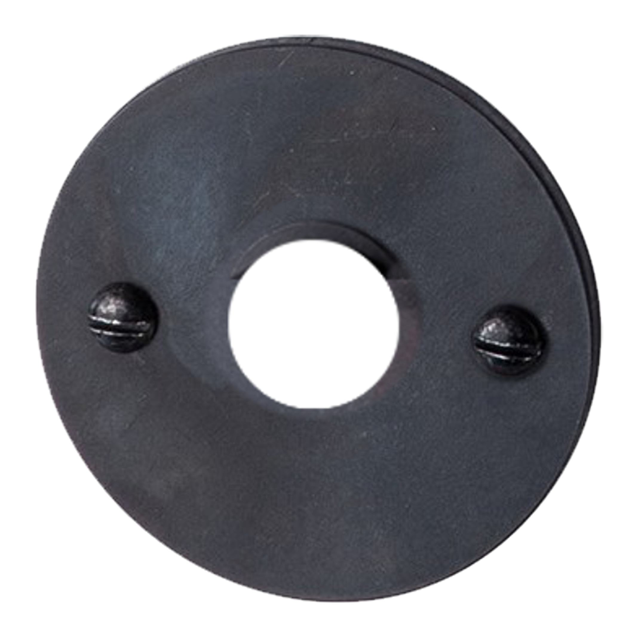 Türdrückerrosetterosette Eisen Schwarz gebrannt & gewachst D 55mm Serie TR543 Bild1