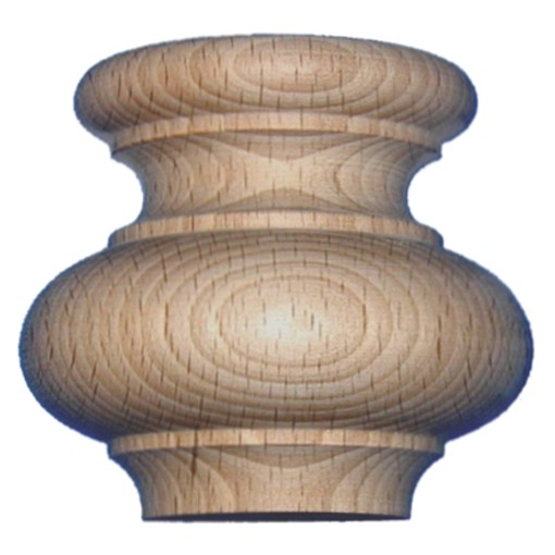 Möbelfuss in Fichte- Tanne 80 x 92mm Serie HF007 Bild1