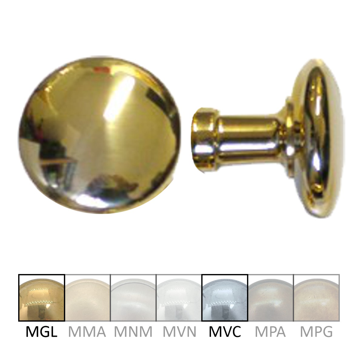 Haustürknauf ohne Rosette TK022-144C-MGL-55-55-52 Bild1