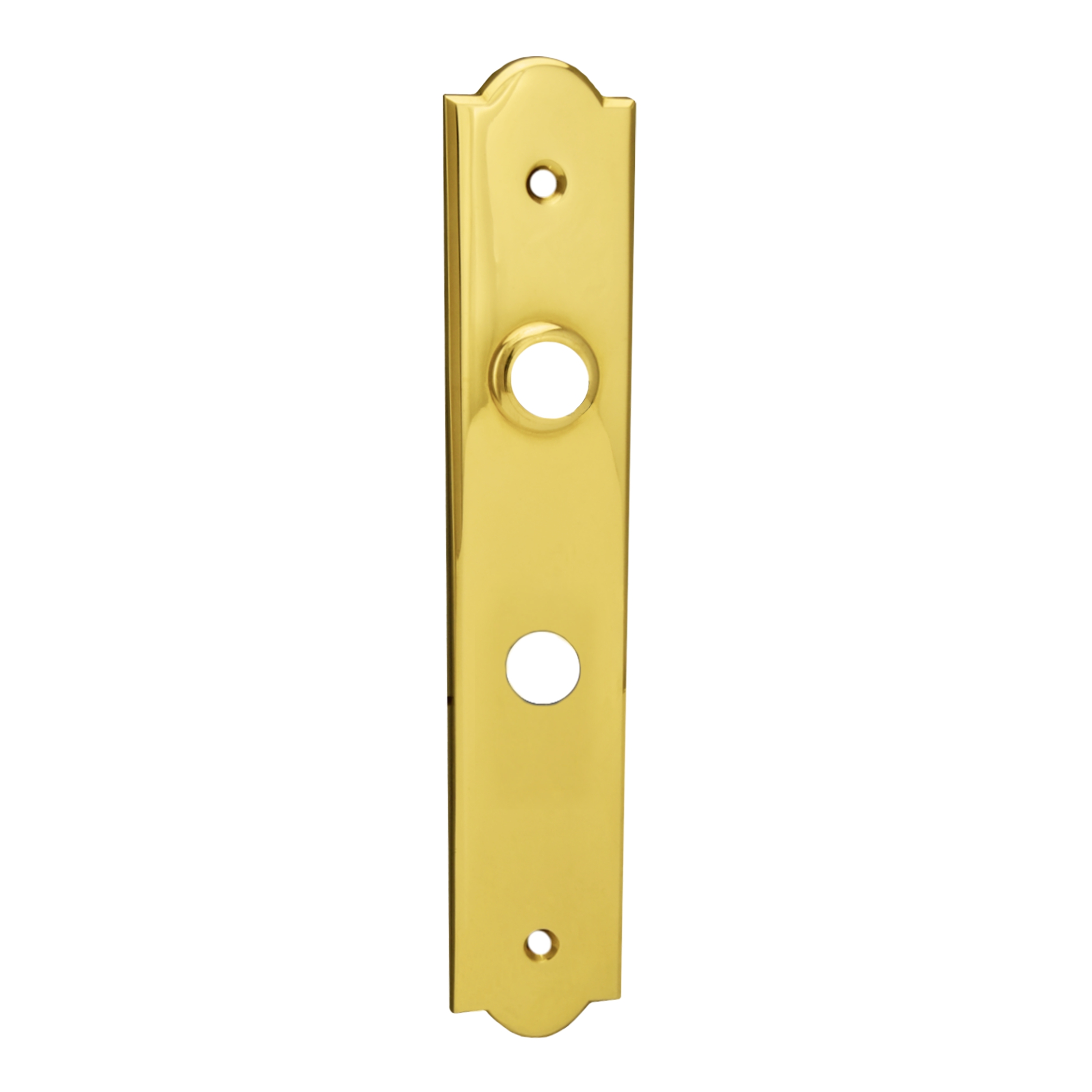Badezimmertürschild  Dist. 78 mm WC, Messing glänzend L x B x T