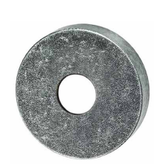 Sicherheits-Türdrückerrosette Außen, Eisen schwarz passiviert,  D 55mm Serie TR543 Bild1
