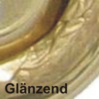 Jugendstil Möbelschild geprägt Messing MGL 85 x 33mm mit Griff Serie JU006 Bild2