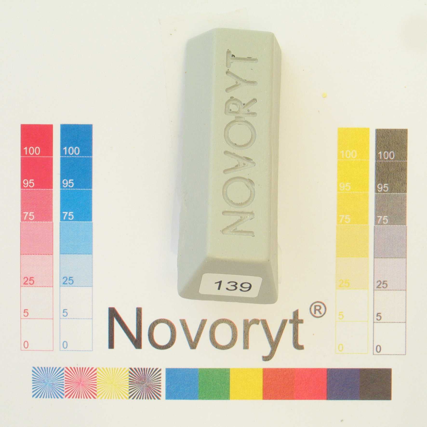 NOVORYT® Schmelzkitt - Farbe 139 lichtgrau 3 1 Stange Serie HW003 Bild1