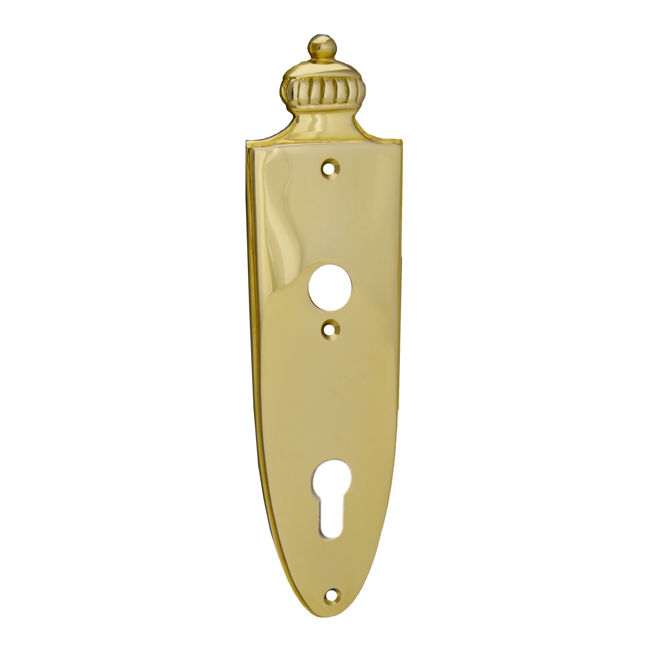 Sicherheitstürschild Innen, Dist. 92 mm PZ, Messing, 238 mm x 65 mm der Serie TS104 Bild1