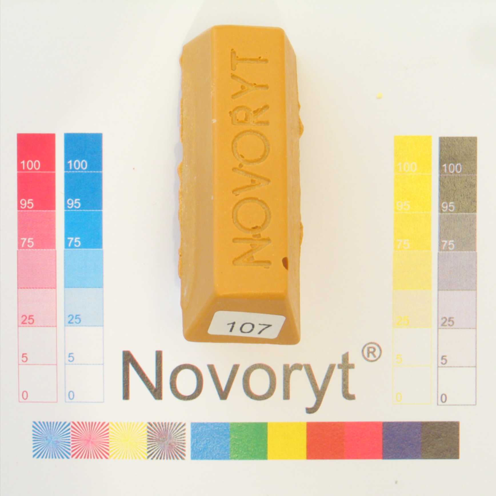 NOVORYT® Schmelzkitt - Farbe 107 Birke 5 Stangen Serie HW003 Bild1
