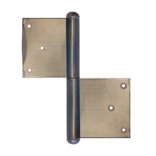 Einstemmband Blendrahmen fester Stift 140mm rechts - Eisen blank Serie TB005 Bild1